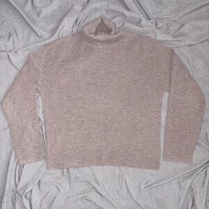 NAADAM Women's Turtleneck Sweater in Taupe